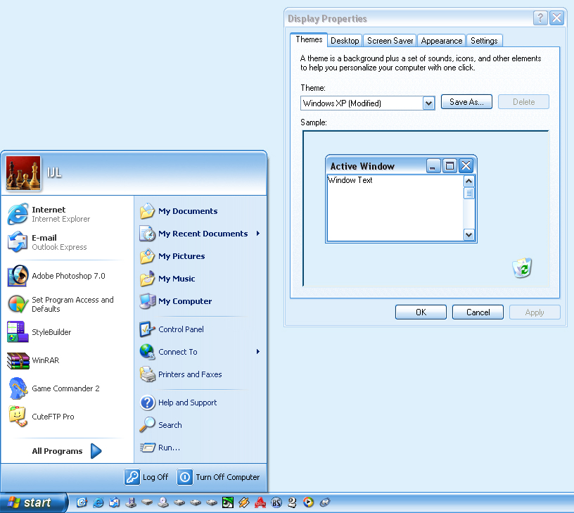 LightBlue Windows XP Style (StyleXP) by niksy