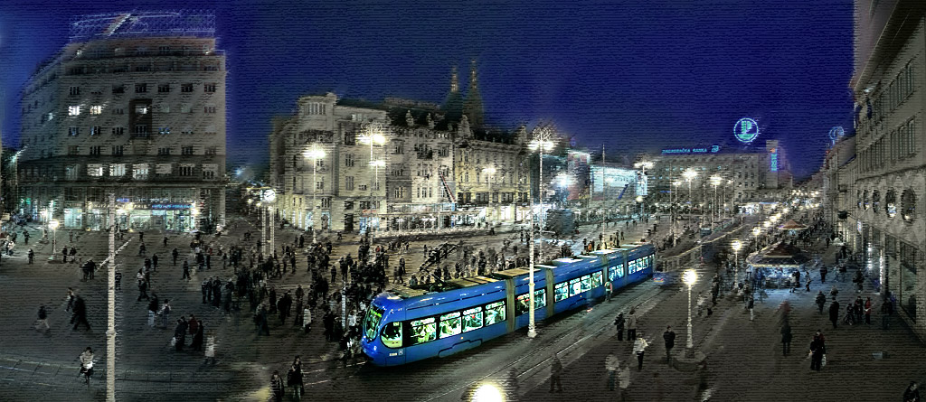 Night tram by The Pljuc